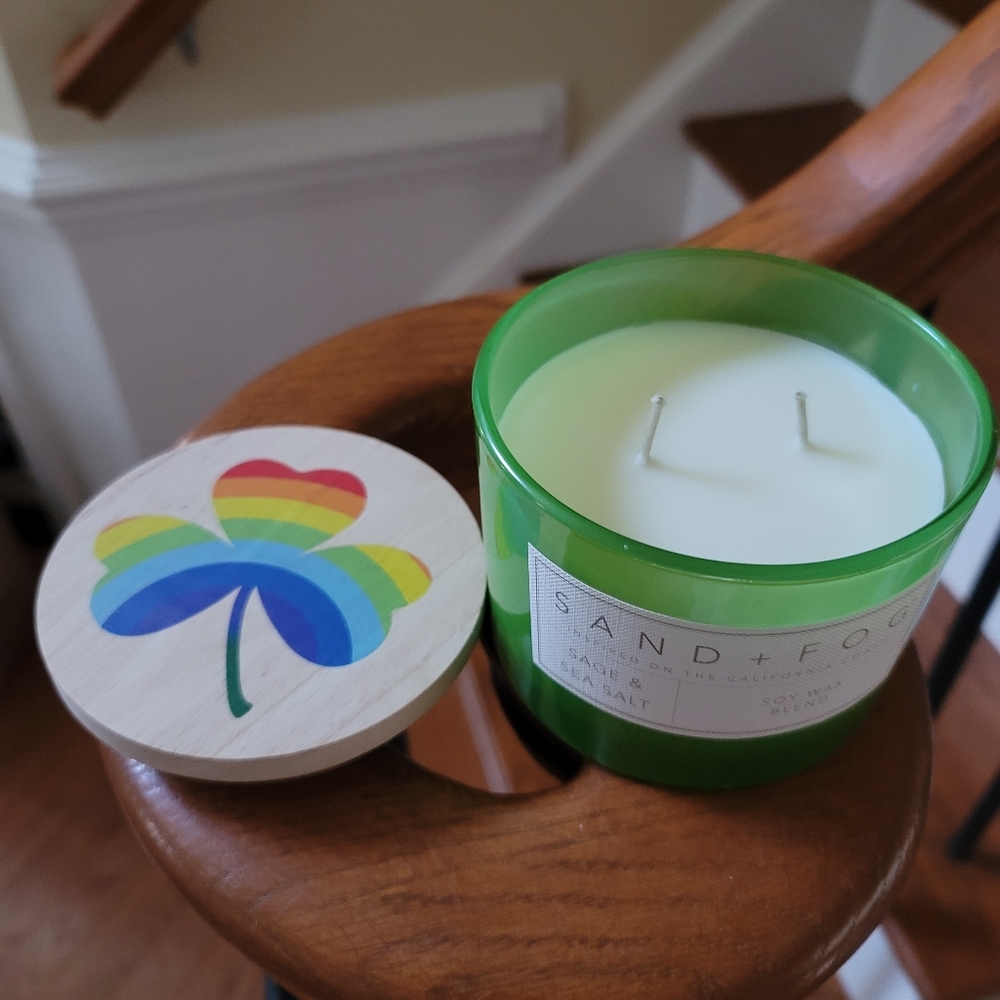 Sand & Fog Sage Sea Salt Soy Wax Blend Candle 12 oz